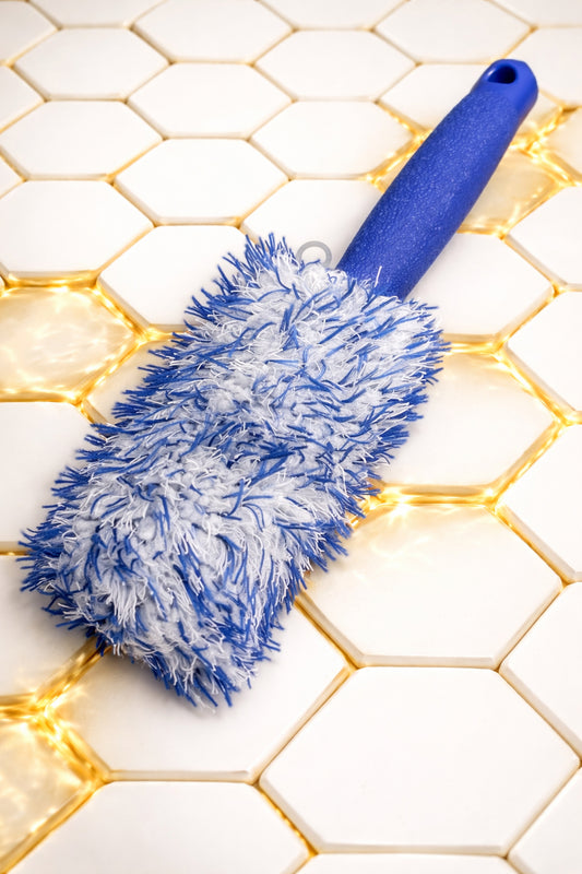 Microfibre wheel brush